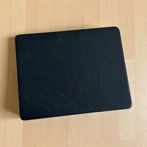 BOTTEGA VENETA Black Leather Bound Travel Mirror